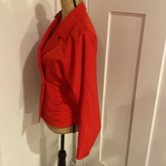 Nasty Gal Ruched Side Double Breasted Blazer Size US 2 NWT - Picture 3 of 10